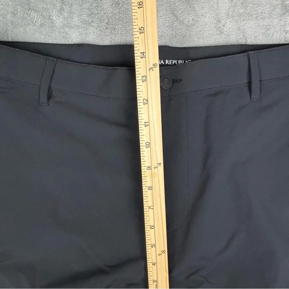 Banana Republic Pants Mens 40X32 Black Flat‎ Front Slim Fit NWT